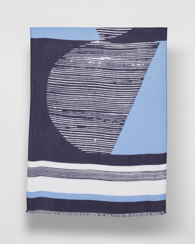 Printed Woven Oblong Scarf - image 2